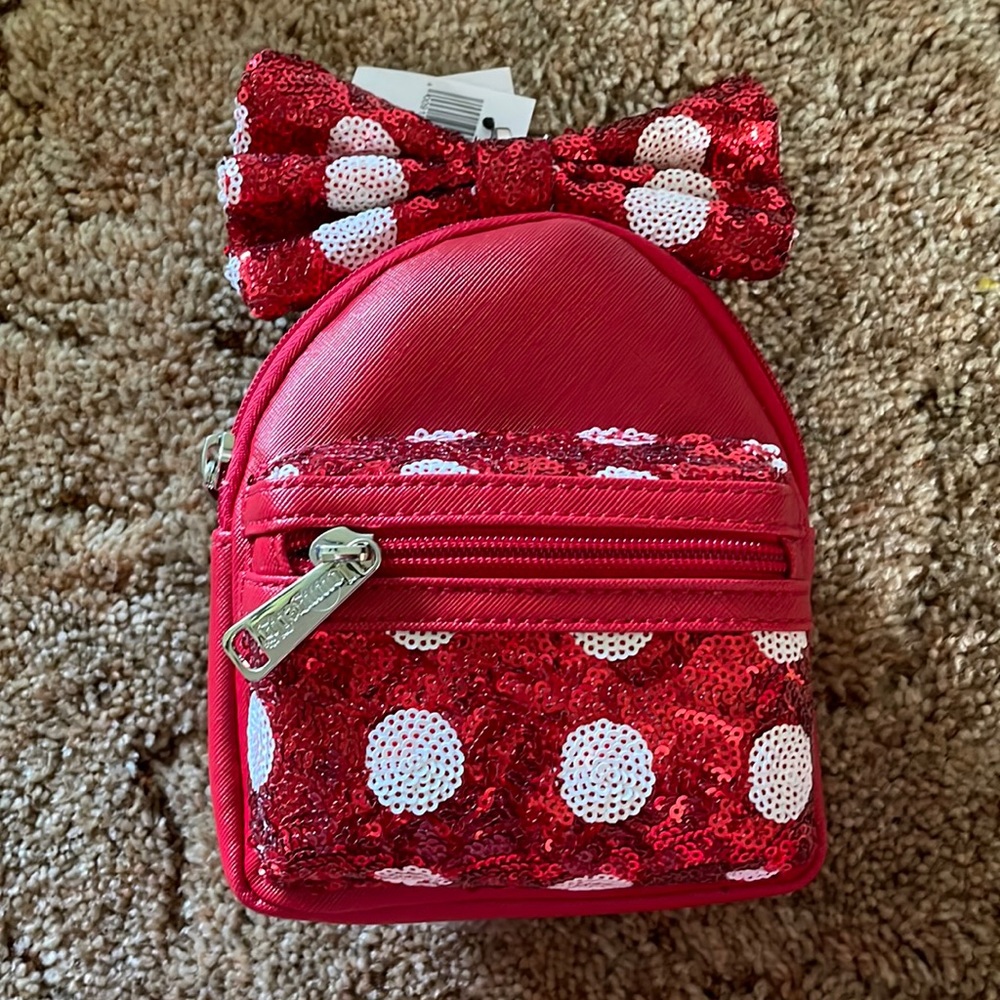 Loungefly Minnie wristlet backpack